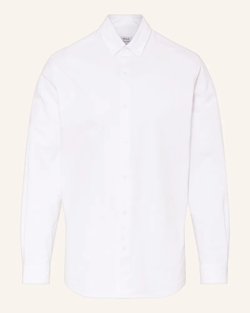 paul Hemd Comfort Fit weiss Weiss