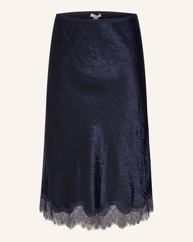 Arket Satinrock blau Dunkelblau