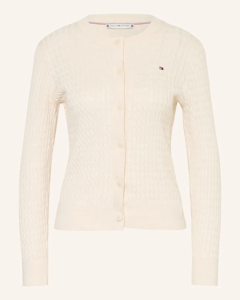 Tommy Hilfiger Strickjacke beige Creme