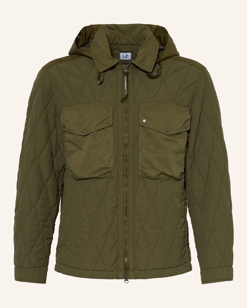 C.P. Company Steppjacke Mit Abnehmbarer Kapuze gruen Oliv