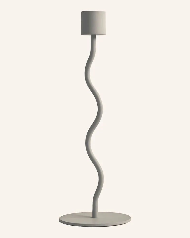 COOEE Design Kerzenhalter Curved beige Hellgrau
