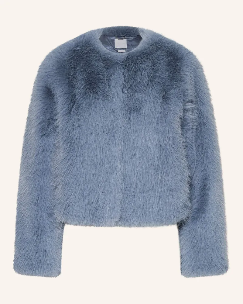 Rich&Royal Kunstfell-Jacke Hellblau