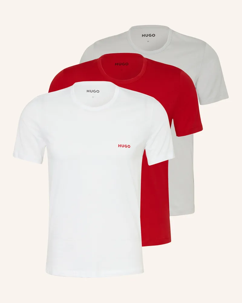 HUGO BOSS 3er-Pack T-Shirts Weiss