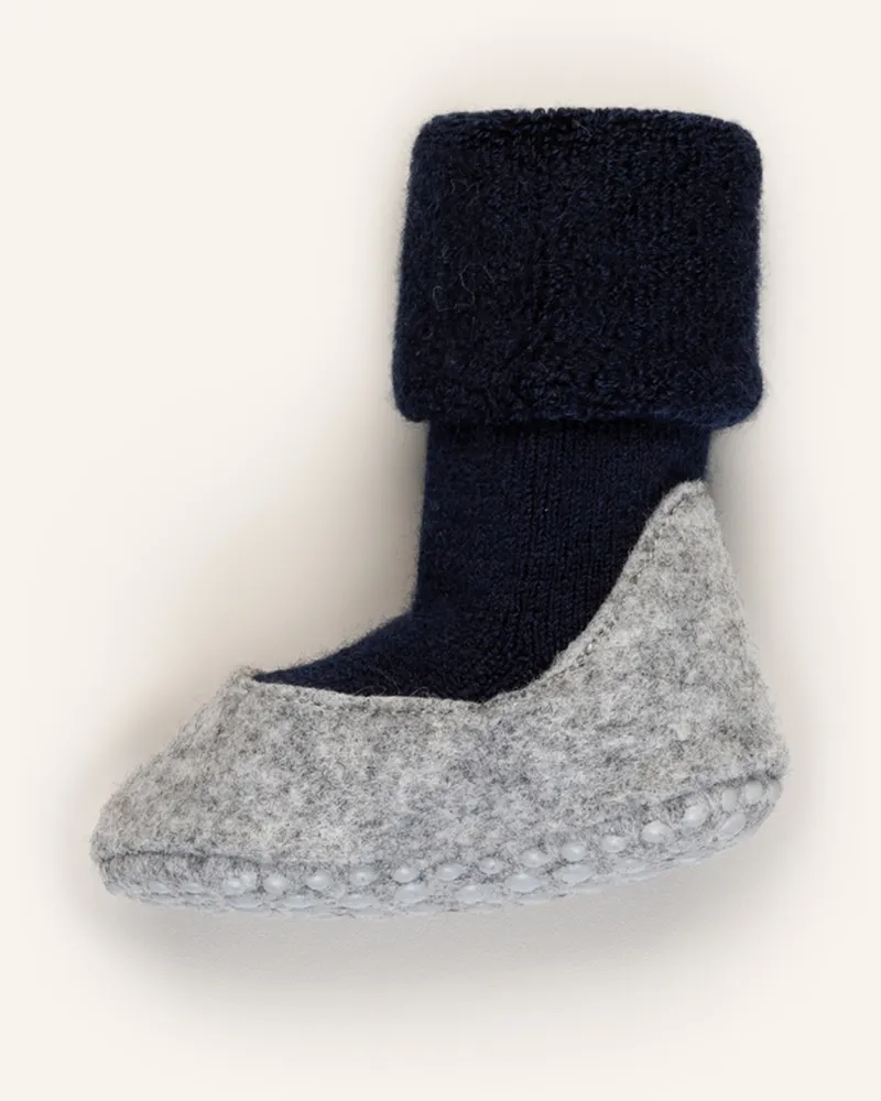 Falke Stopper-Socken Cosyshoe Aus Merinowolle blau 6120