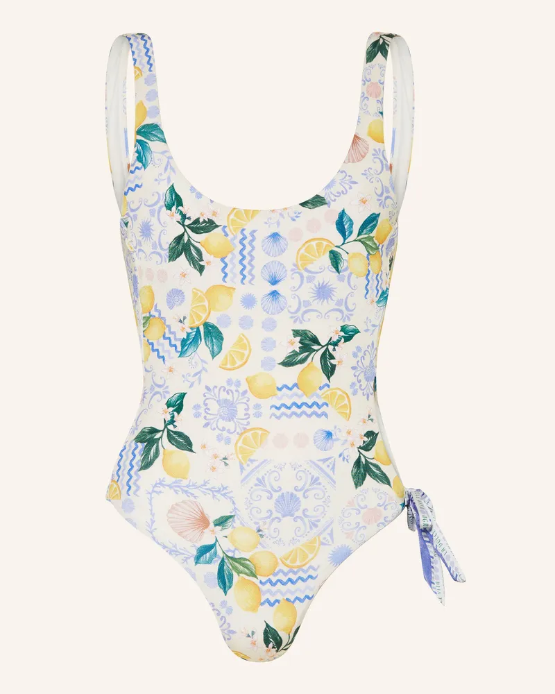 watercult Badeanzug DOLCE LEMON mit Cut-out Creme
