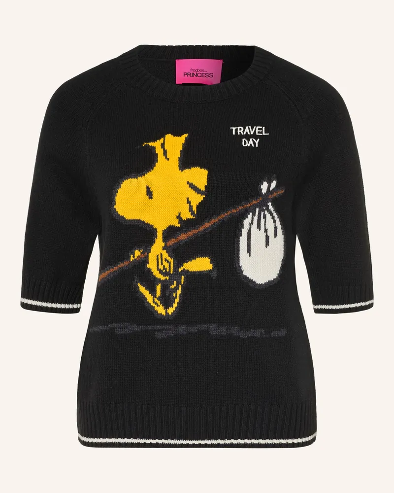Frogbox Strickshirt schwarz Schwarz