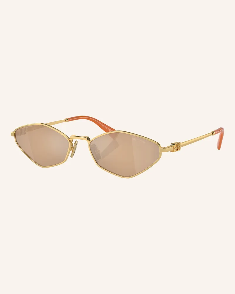 Miu Miu Sonnenbrille Mu 56zs gold 5ak40d