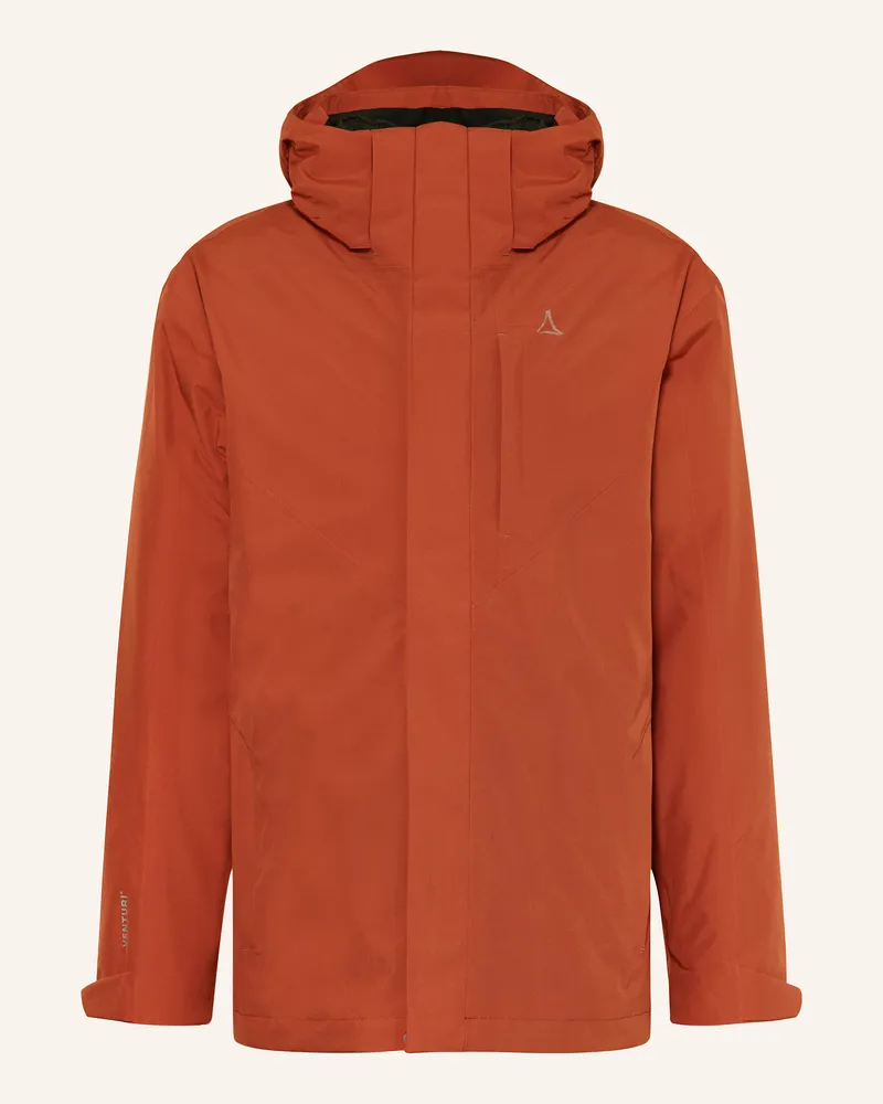 Schöffel 2-In-1-Jacke Tamina rot Dunkelorange