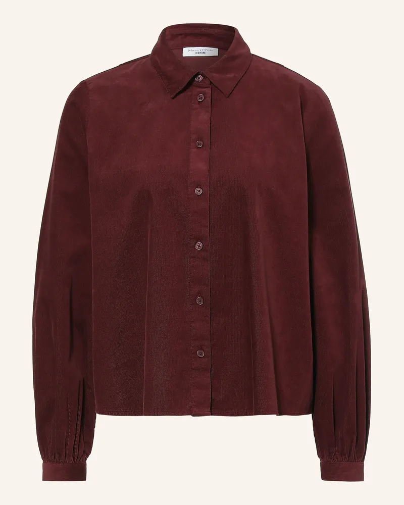 Marc O'Polo Hemdbluse Aus Cord rot Dunkelrot