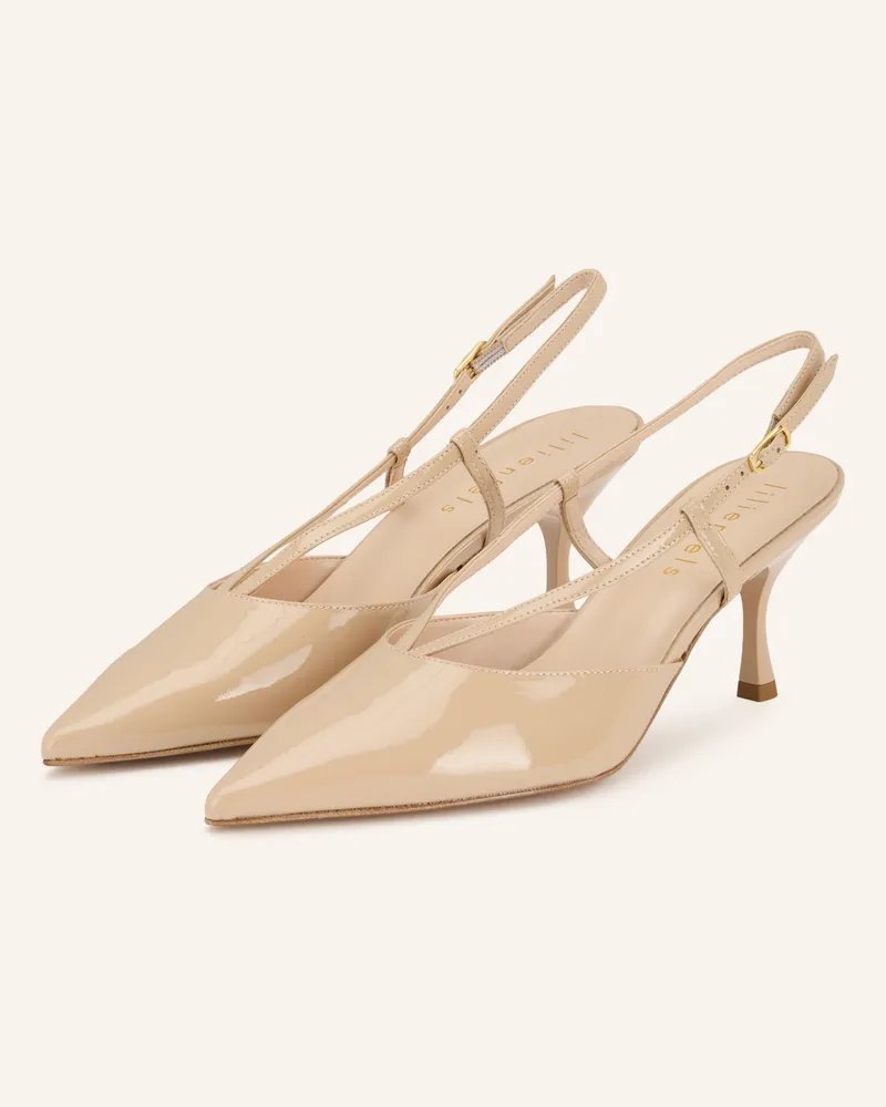 lilienfels Slingpumps Beige
