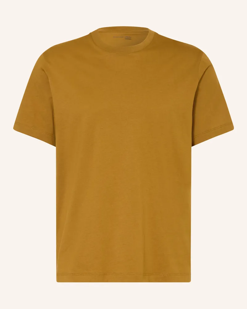 Schiesser Schlafshirt Mix + Relax gelb Dunkelgelb