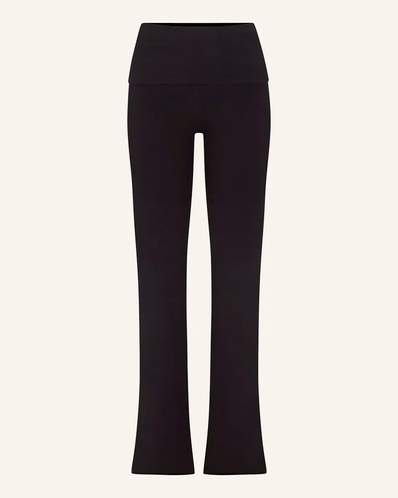 SKIMS Lounge-Hose Cotton Jersey schwarz Soot