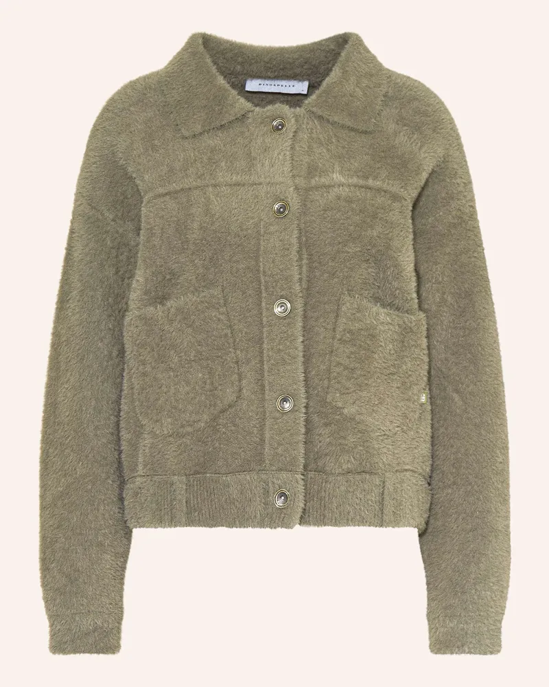 RINO & PELLE Kunstfell-Jacke BUBBLY Grün