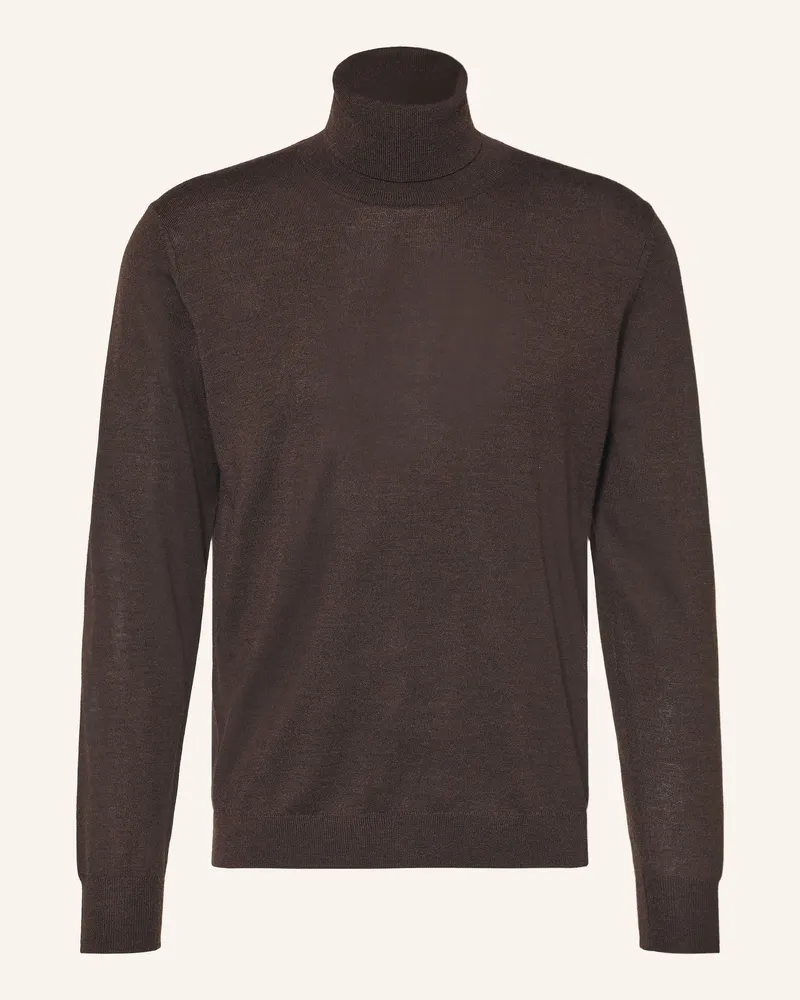 Strokesman's Strokesman Rollkragenpullover Aus Merinowolle braun Dunkelbraun