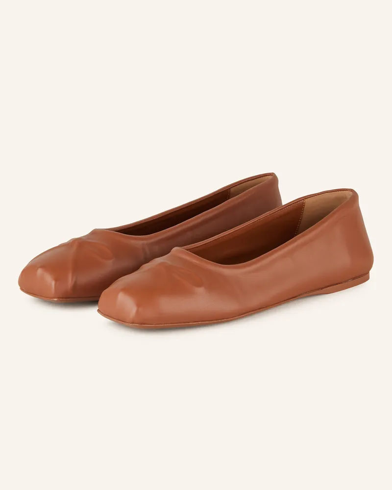 Marni Ballerinas Cognac