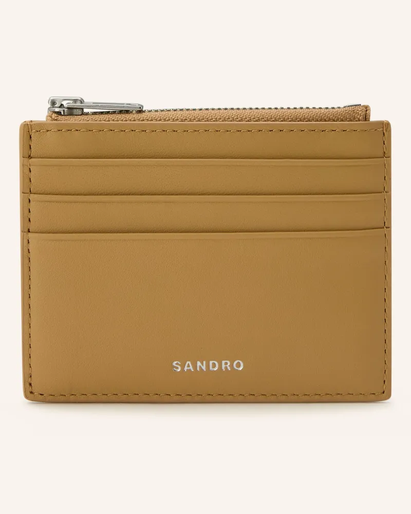 Sandro Kartenetui Mit Münzfach beige Camel