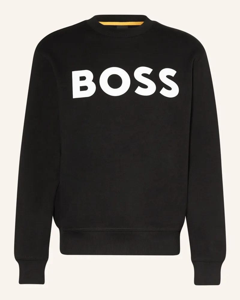 HUGO BOSS Sweatshirt WEBASICCREW Schwarz
