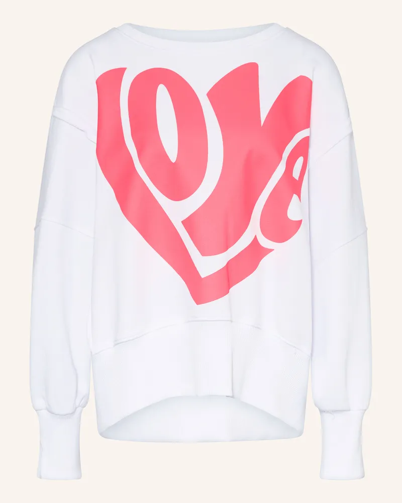 Miss Goodlife Oversized-Sweatshirt Weiss