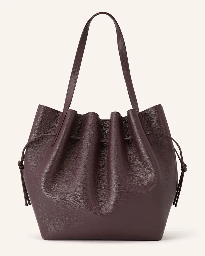 YUZEFI Beuteltasche Scallop rot Dunkelrot