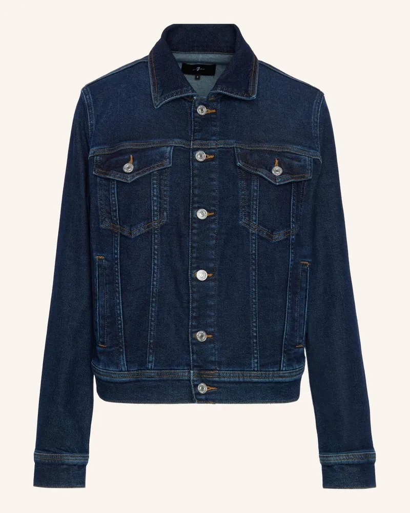 7 for all mankind Adi Trucker Jeansjacke blau Blau