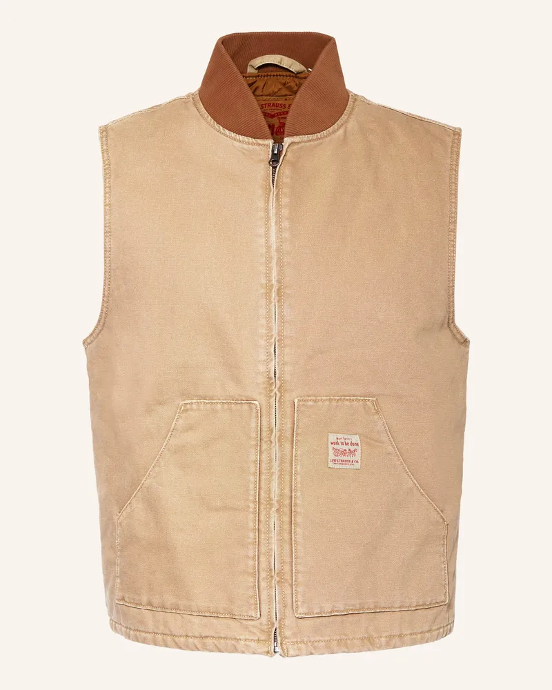 Levi's Weste SANSOME Hellbraun