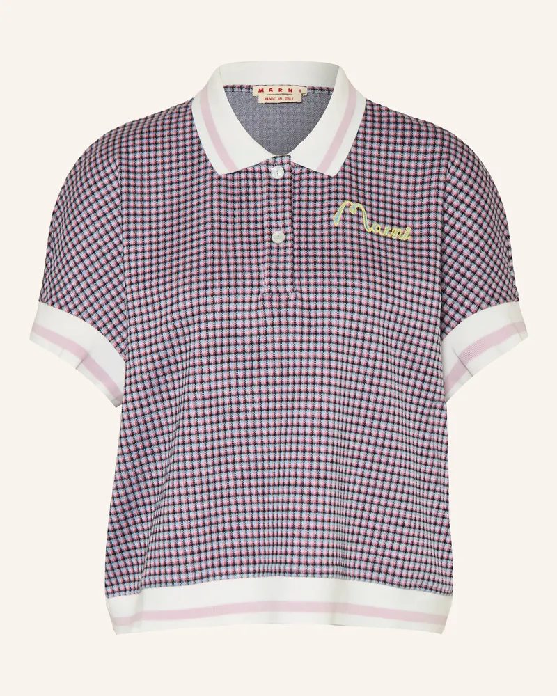 Marni Jersey-Poloshirt lila Rosé