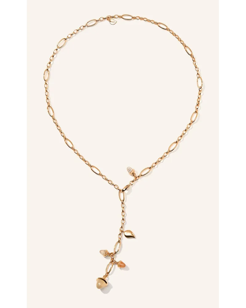 TAMARA COMOLLI Halskette NECKLACE MIKADO DELICATE 51 CM 'CAMEL Rosegold