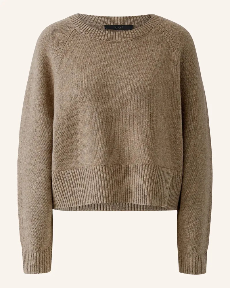 Oui  Pullover beige Braun