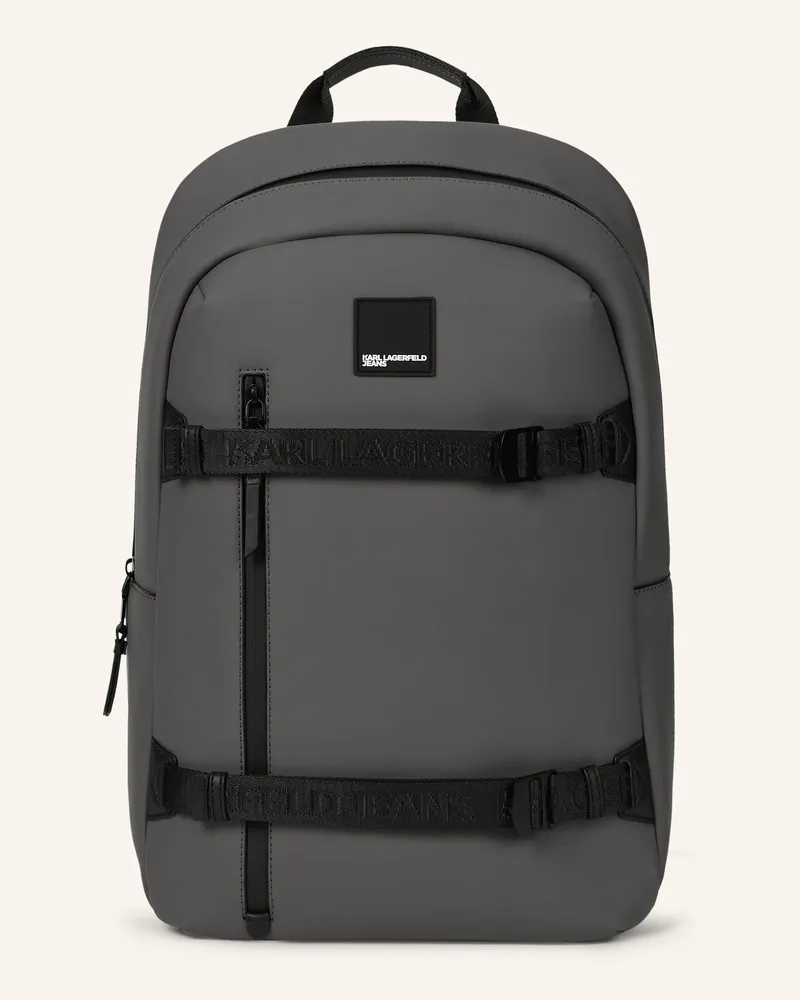 Karl Lagerfeld Rucksack schwarz Grau