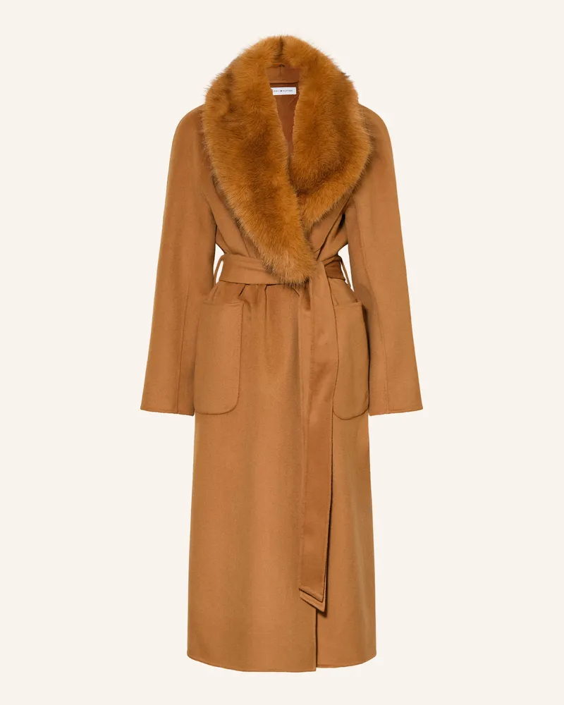 Tommy Hilfiger Mantel Mit Abnehmbarem Kunstfell braun Cognac