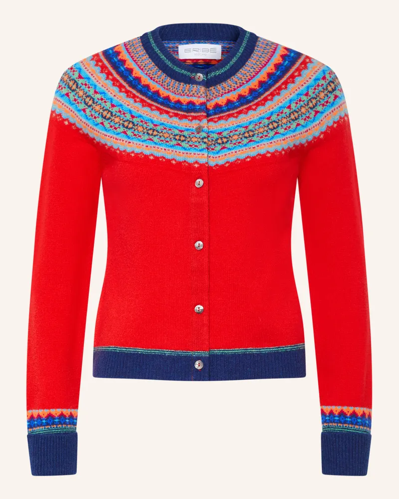 ERIBÉ Strickjacke Alpine rot Rot