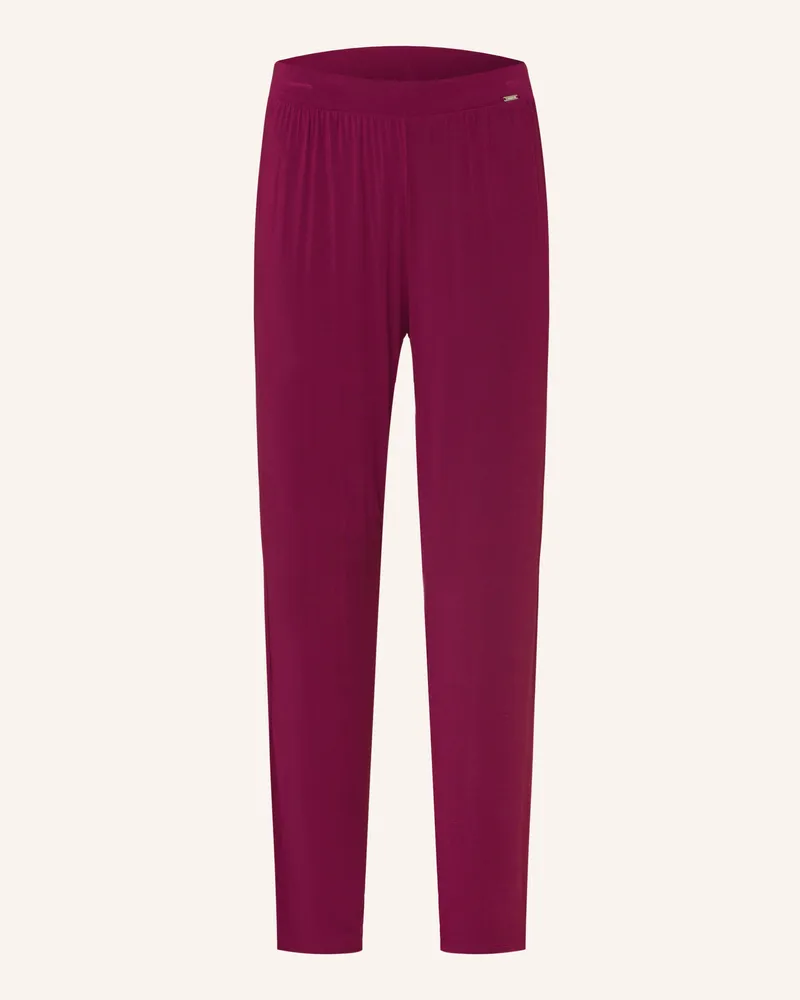 Calvin Klein Schlafhose MINIMALIST Dunkelrot