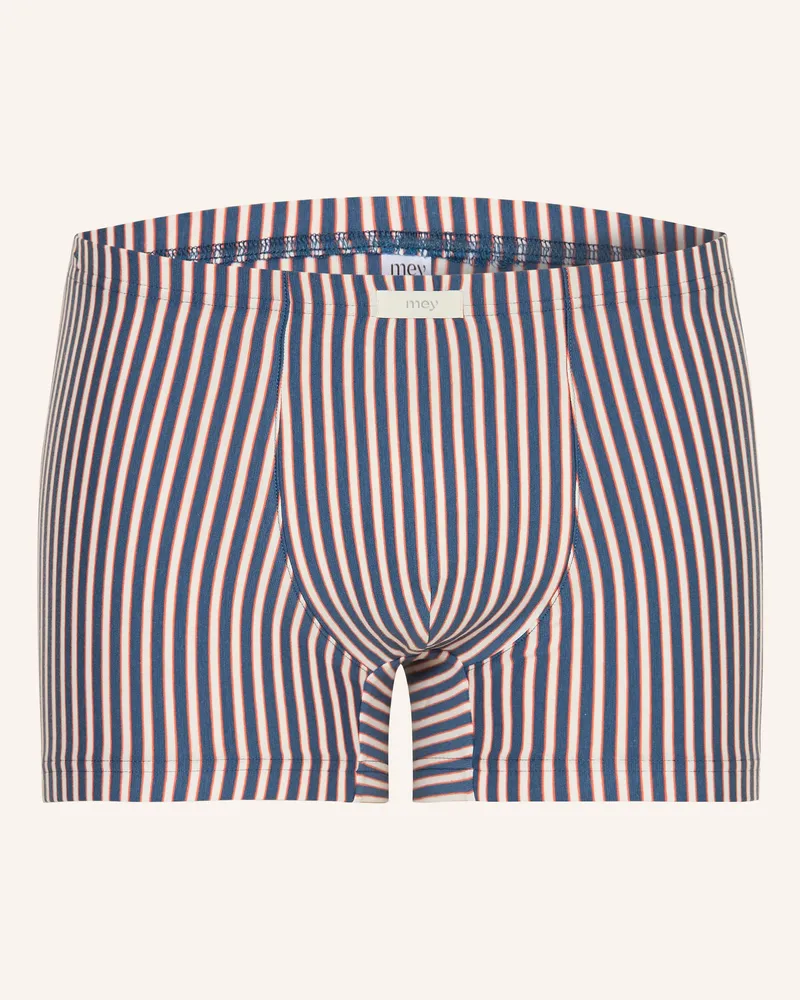 Mey Boxershorts Serie Coral Stripes blau Blau