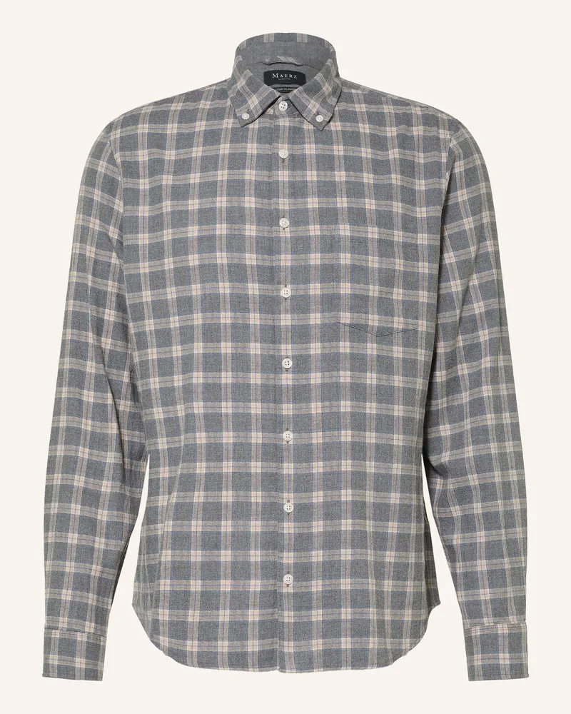 Maerz Flanellhemd Modern Fit grau Grau