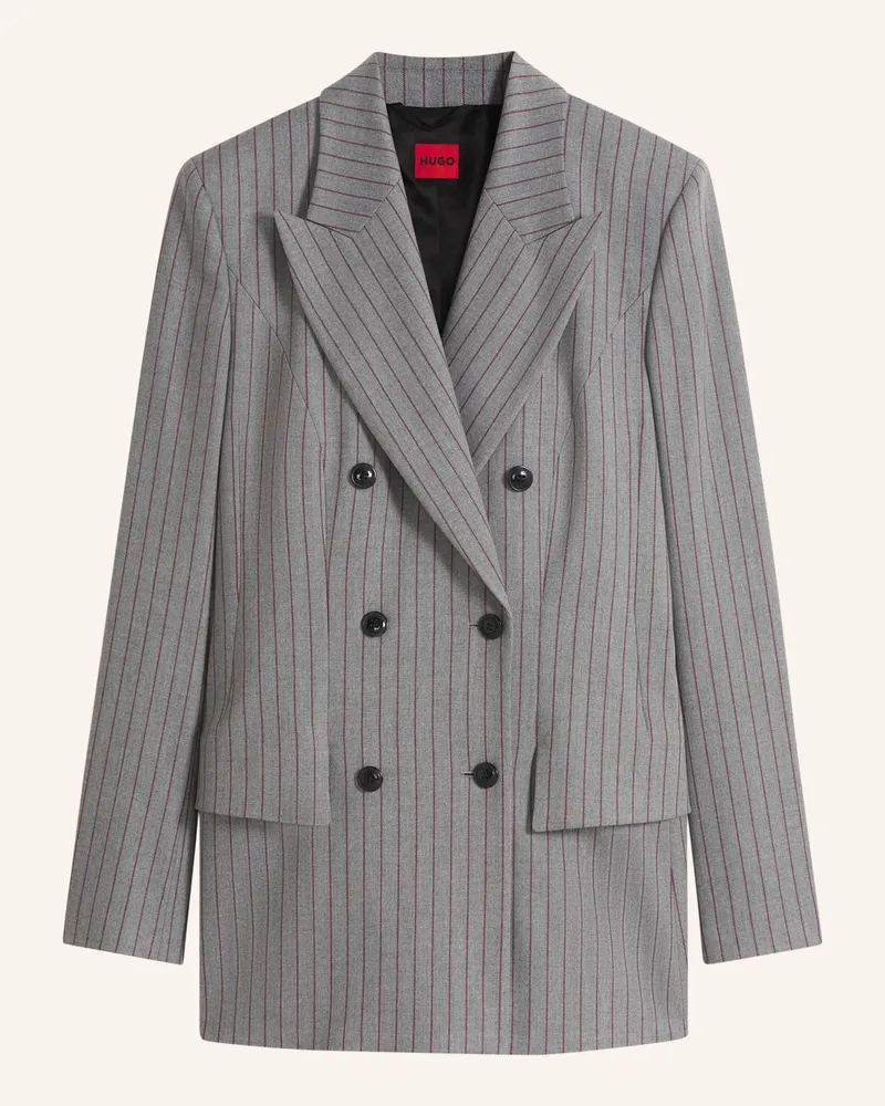 HUGO BOSS Blazer Ankati Regular Fit schwarz Weiss