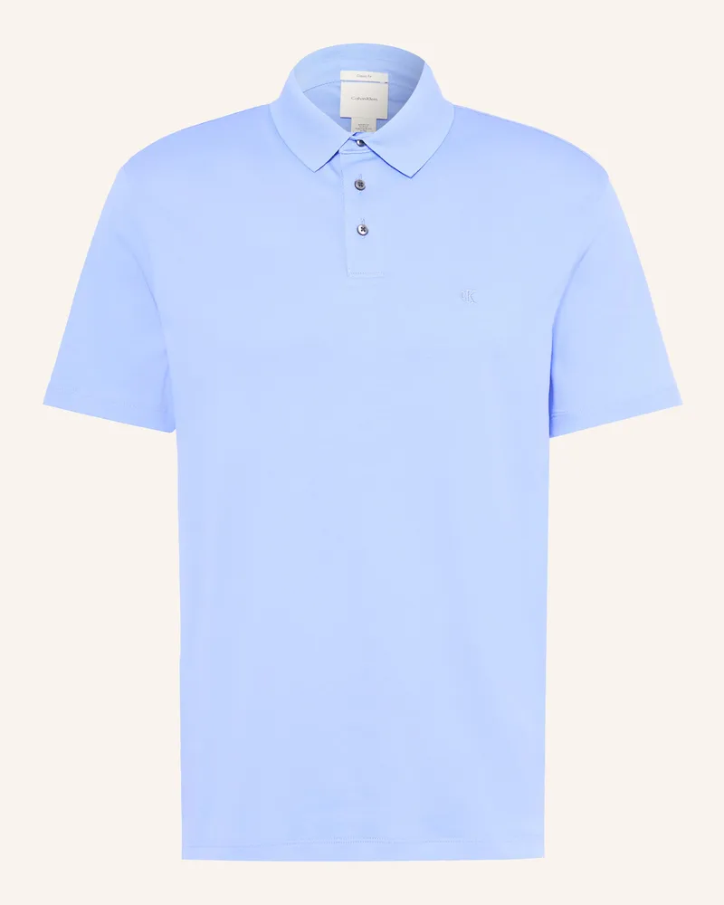 Calvin Klein Jersey-Poloshirt Classic Fit Hellblau