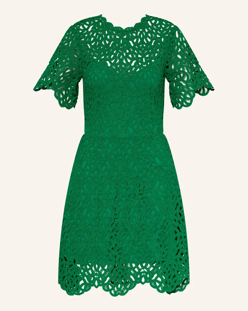Maje Häkelkleid mit Cut-outs Grün