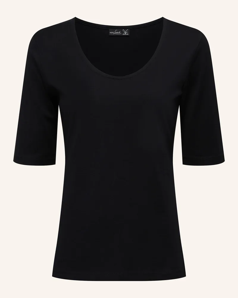 van Laack T-Shirt Modern Fit Schwarz