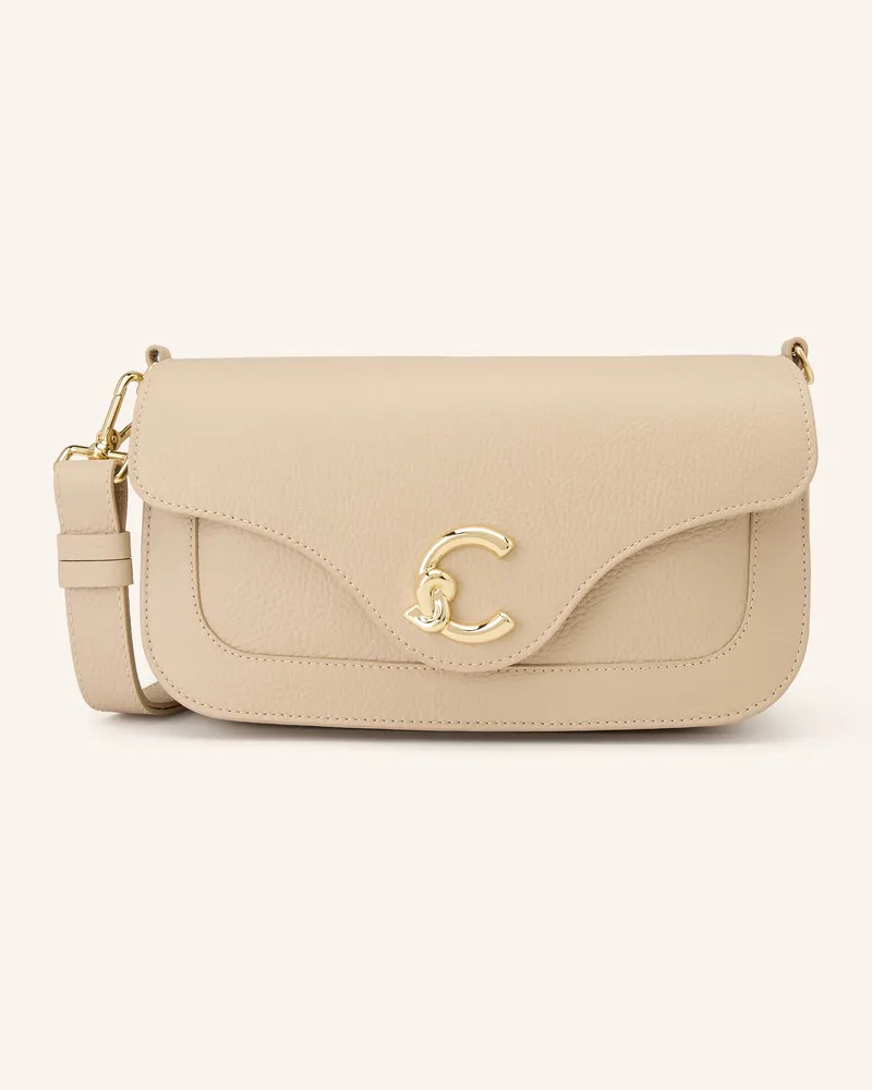 Coccinelle Umhängetasche beige Hellbraun