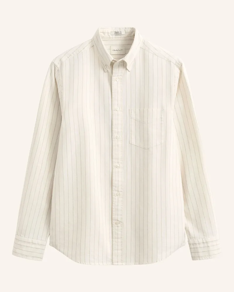 Gant Oxfordhemd Slim Fit weiss Creme