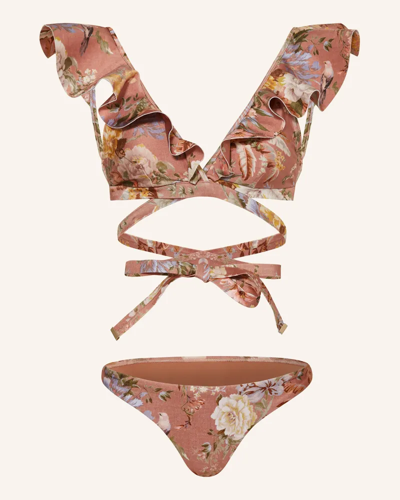 Zimmermann Bralette-Bikini TALLOW Dunkelorange