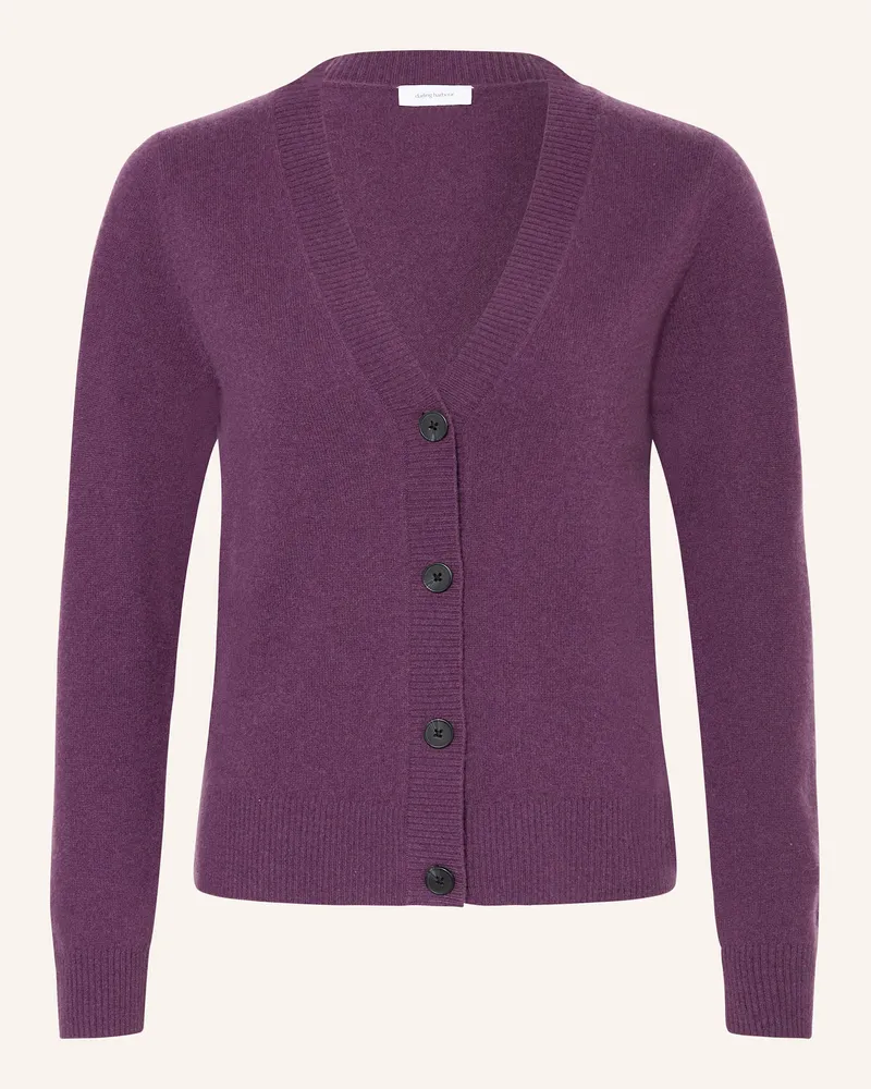 Darling Harbour Strickjacke Aus Cashmere lila Pflaume