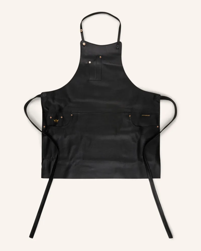 DUTCHDELUXES Schürze schwarz Schwarz