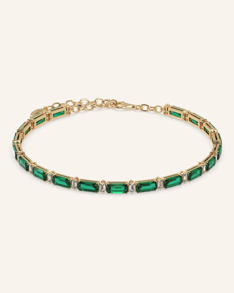 VEYNOU Armband Beyond Eden Aus 14 Karat Gelbgold Und 8,0ct. Smaragden Und 1,0ct. Diamanten gold Gold
