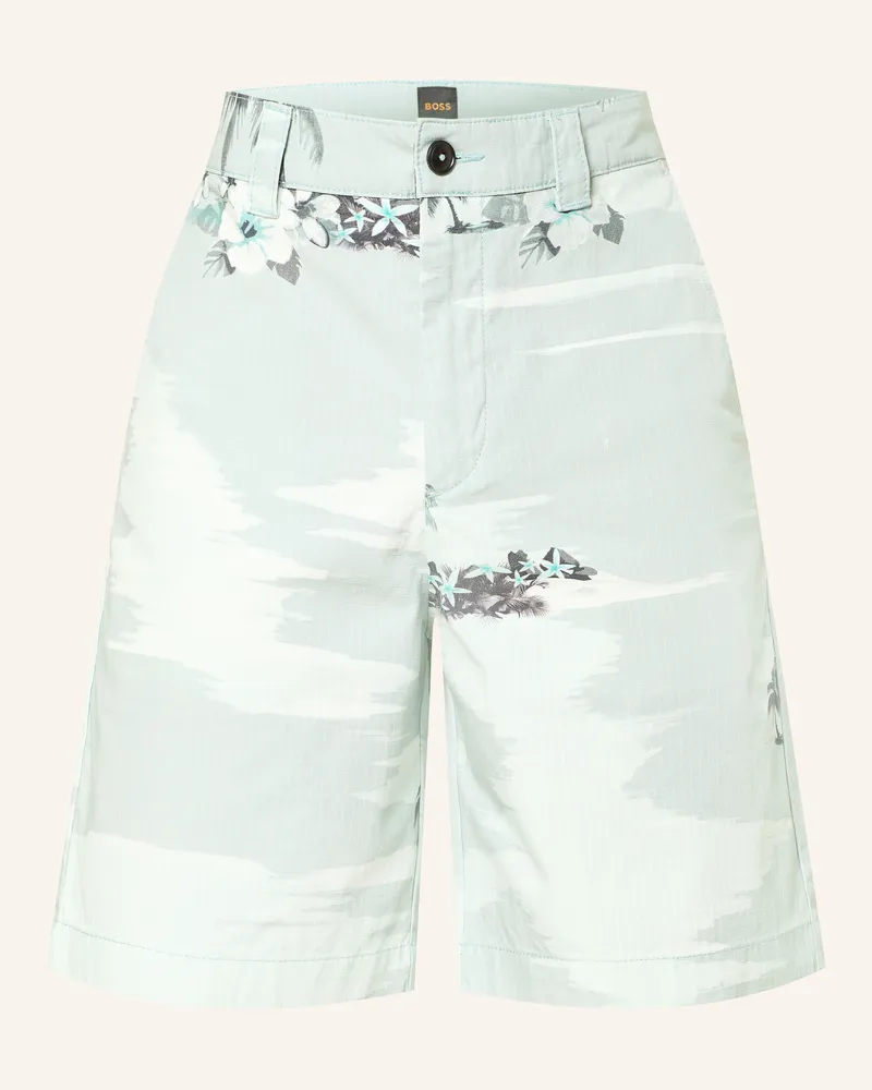 HUGO BOSS Chinoshorts Straight Fit gruen Mint