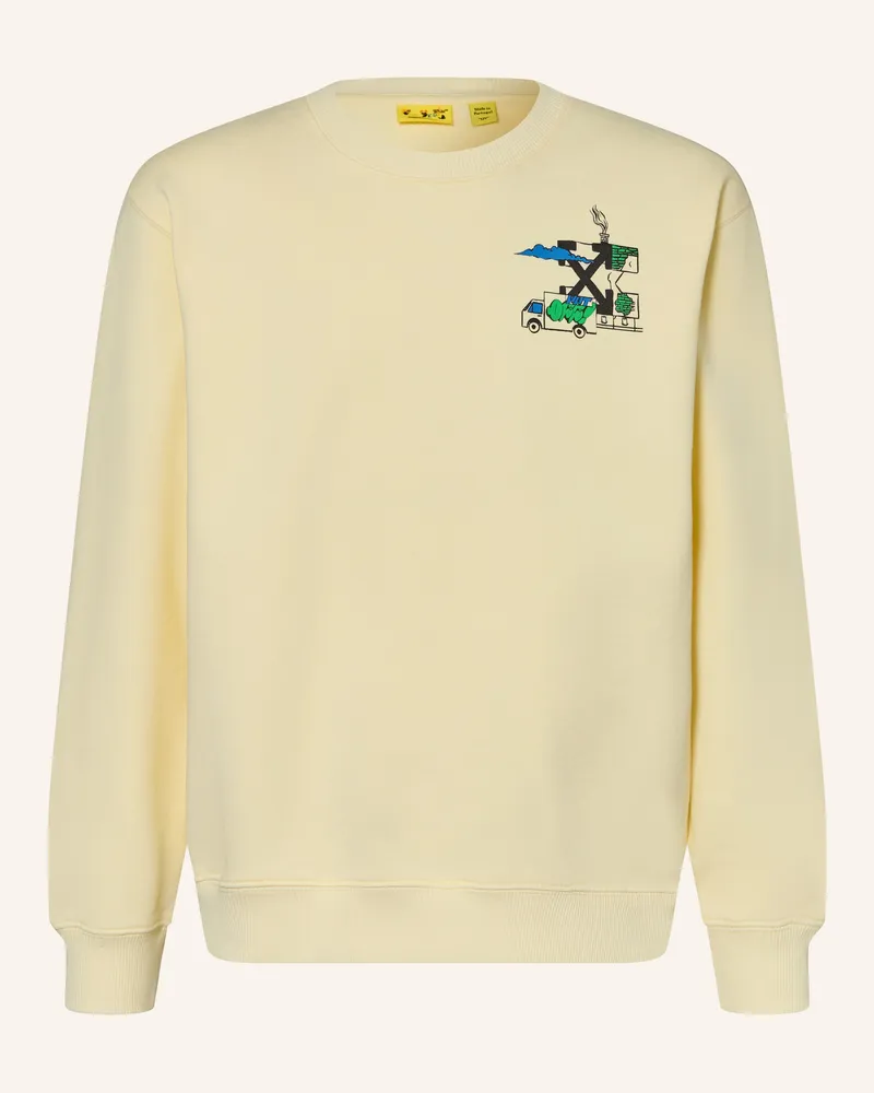 OFF-WHITE Sweatshirt gelb Hellgelb