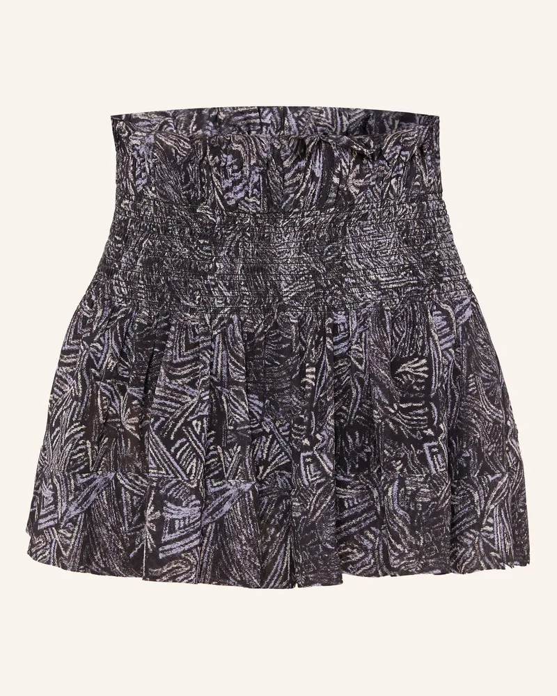 Isabel Marant Seidenshorts Maelly Mit Rüschen grau Schwarz