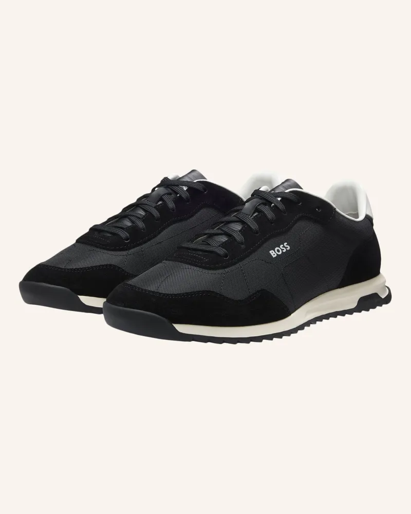 HUGO BOSS Sneaker ZAYN_LOWP_SDTXN Schwarz