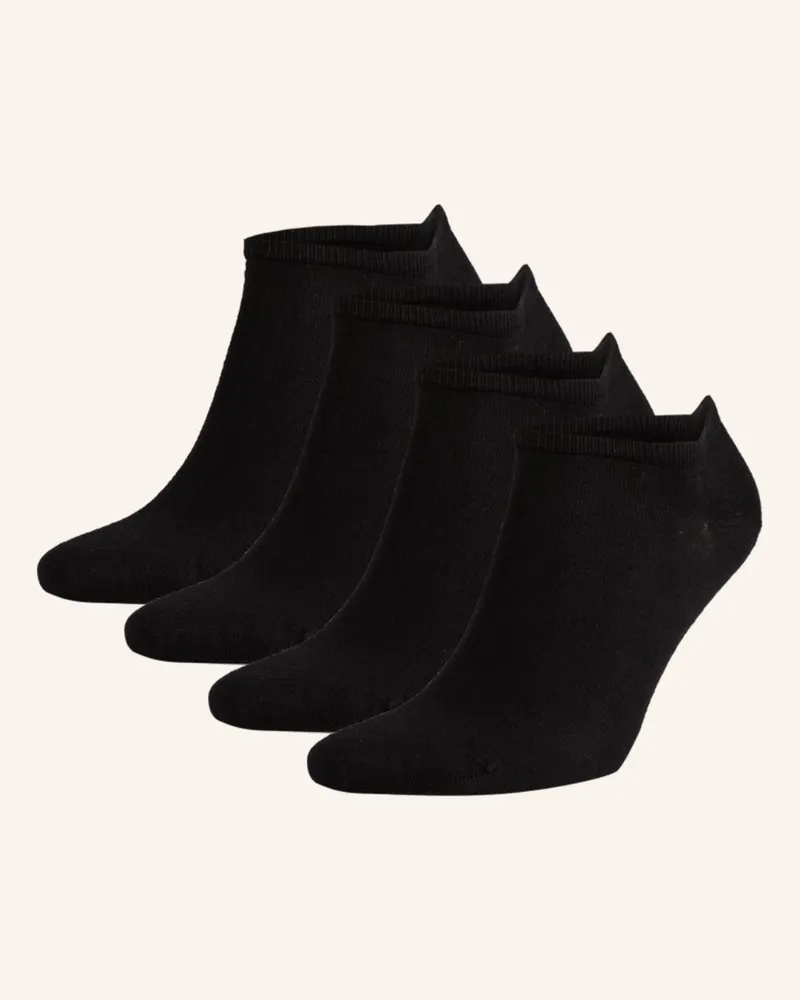 Tommy Hilfiger 4er-Pack Sneakersocken schwarz 001