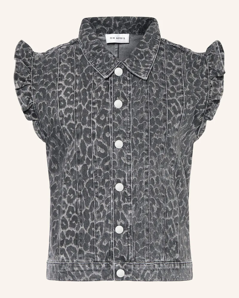 OH APRIL Jeansweste Uva beige Leo